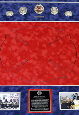 gifts for firemen, framing awards, framing badges, picture framing in colorado, framing companies in colorado